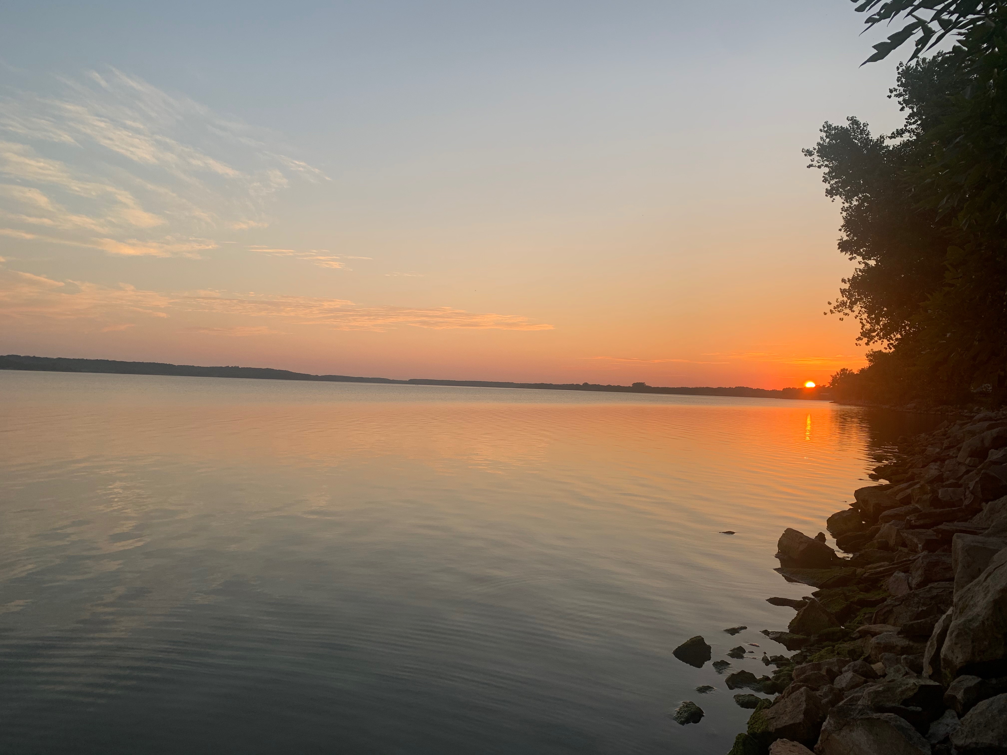 Lovewell Lake RV Campground in ber, KS